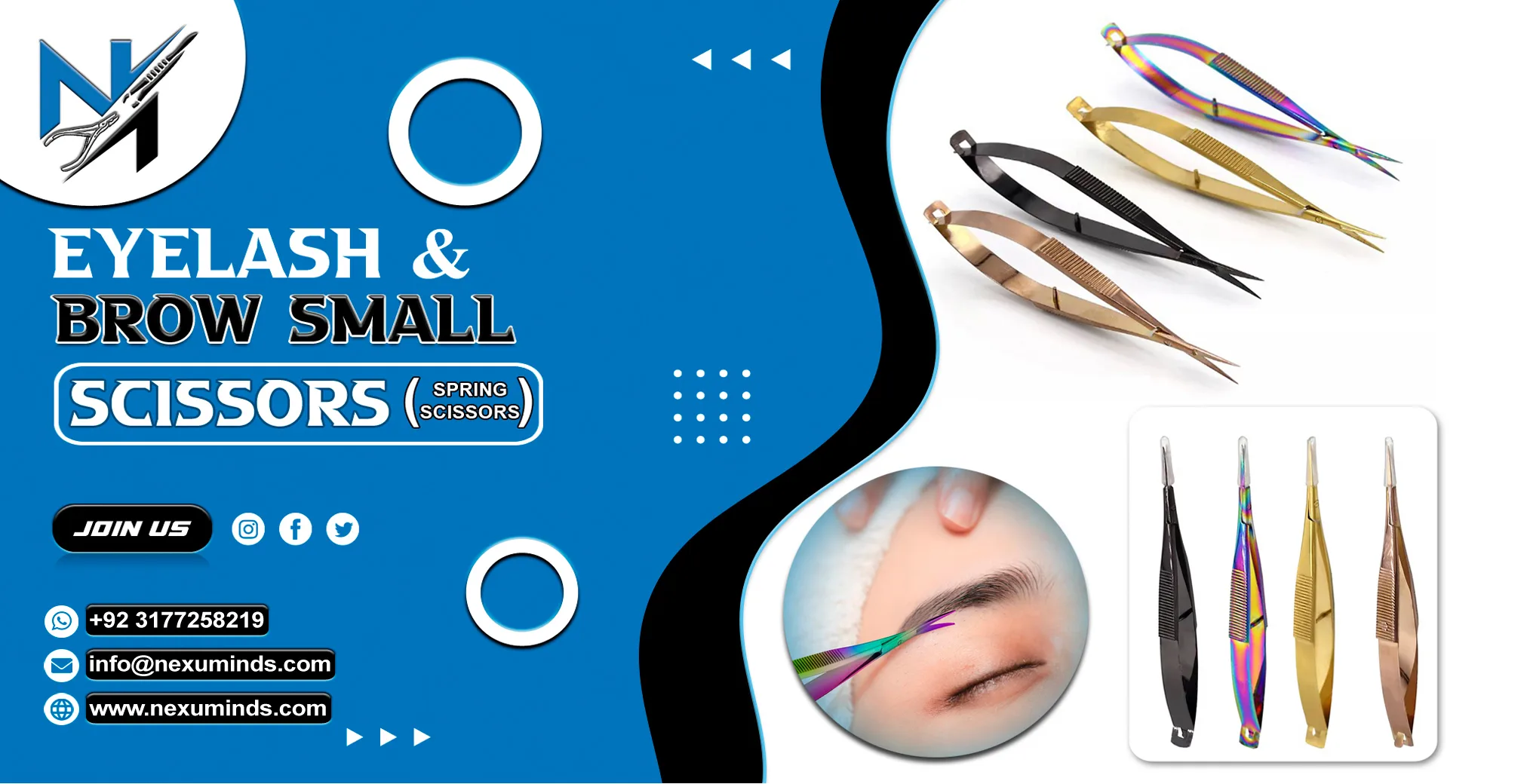 Eyelash extention tweezers nexuminds