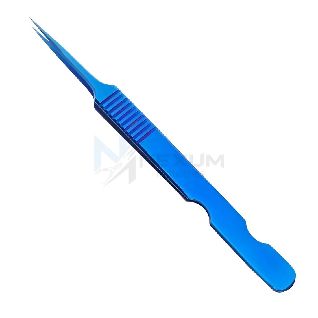 Blue plasma coated tweezers nexum industries 10