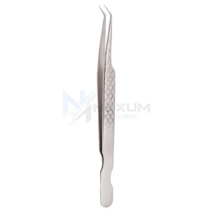 Diamond print s type eyelash tweezers nexum industries 10