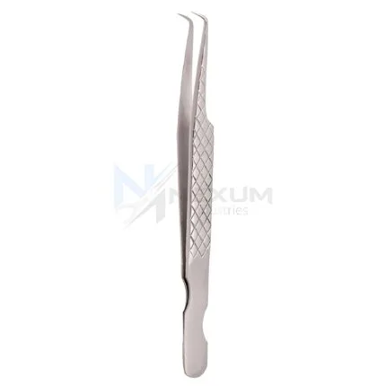 Diamond print s type eyelash tweezers nexum industries 11