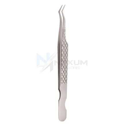 Diamond print s type eyelash tweezers nexum industries 15