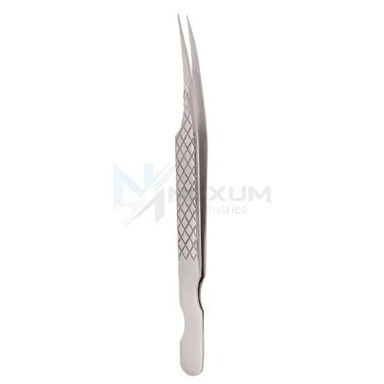 Diamond print s type eyelash tweezers nexum industries 17
