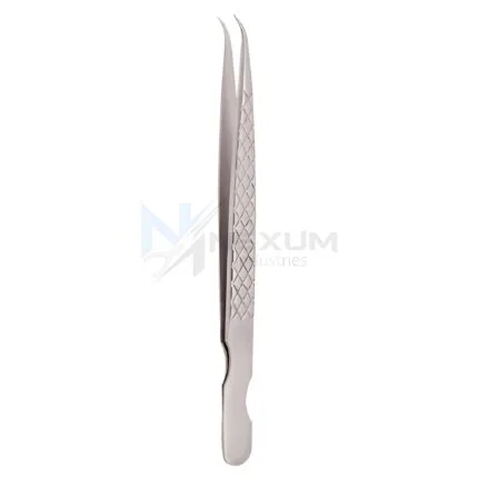 Diamond print s type eyelash tweezers nexum industries 2