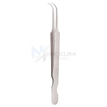 Diamond print s type eyelash tweezers nexum industries 20