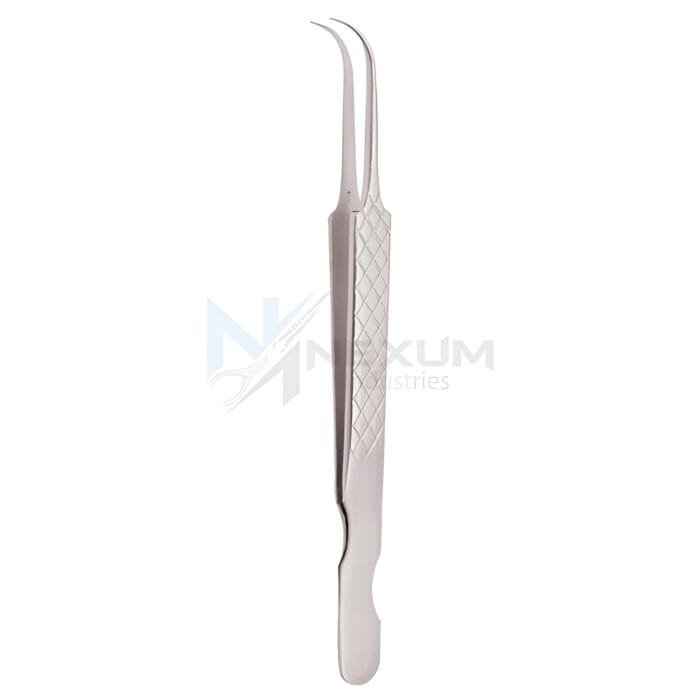 Diamond print s type eyelash tweezers nexum industries 20