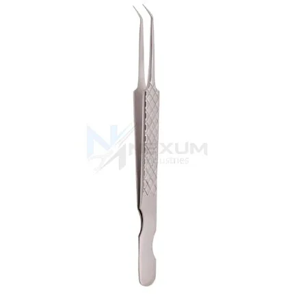 Diamond print s type eyelash tweezers nexum industries 21