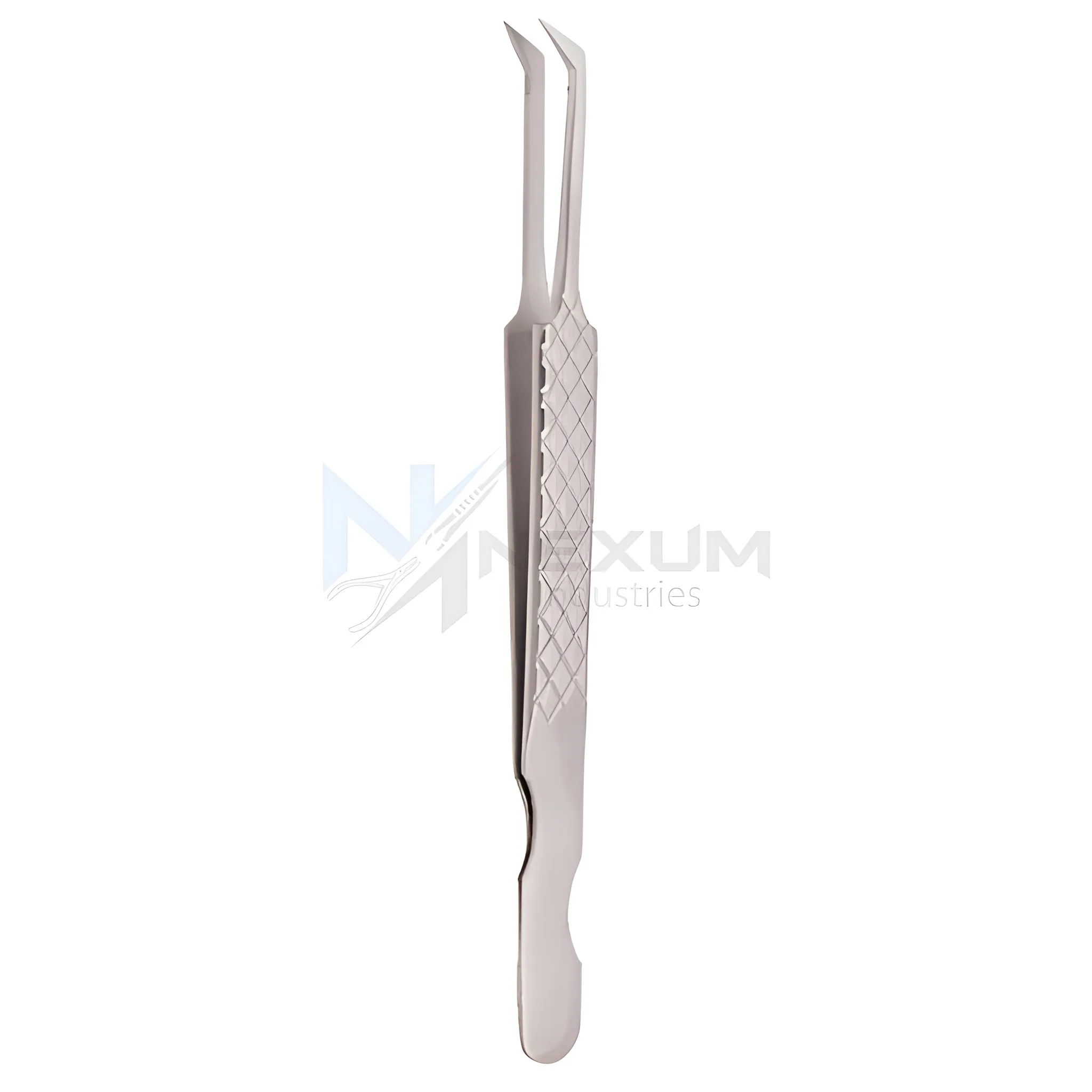 Diamond print s type eyelash tweezers nexum industries 24