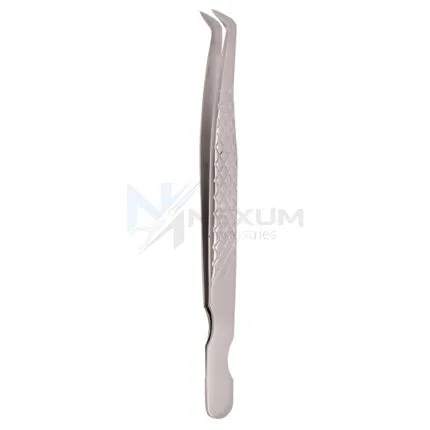 Diamond print s type eyelash tweezers nexum industries 27