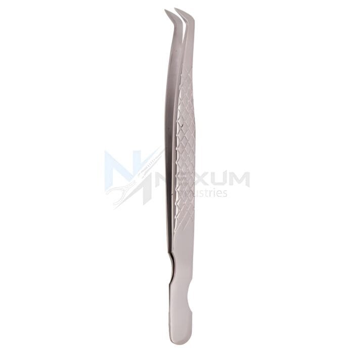 Diamond print s type eyelash tweezers nexum industries 27
