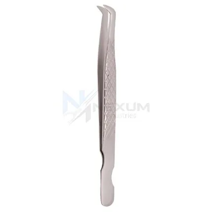 Diamond print s type eyelash tweezers nexum industries 28