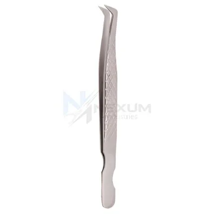 Diamond print s type eyelash tweezers nexum industries 29