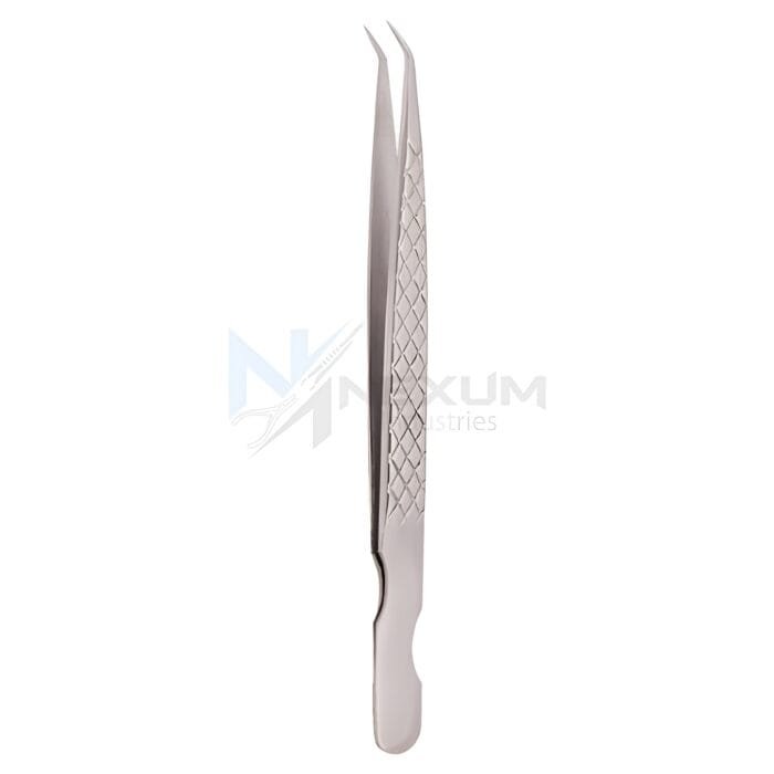 Diamond print s type eyelash tweezers nexum industries 3
