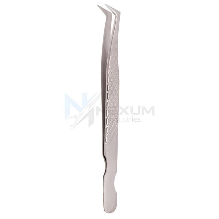Diamond print s type eyelash tweezers nexum industries 30