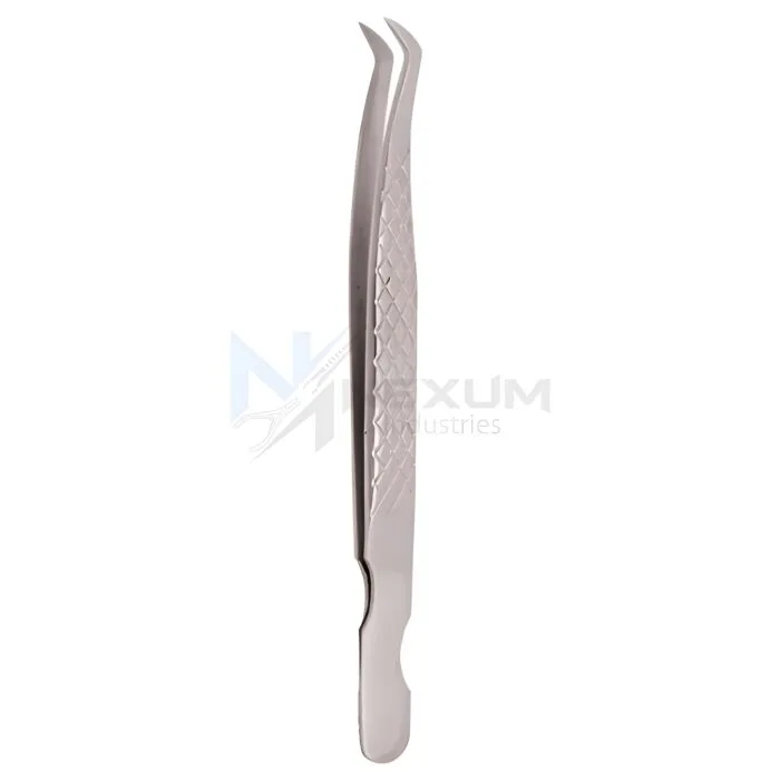 Diamond print s type eyelash tweezers nexum industries 33