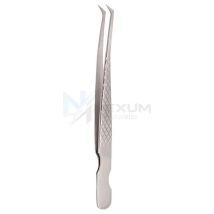 Diamond Print S-Type Eyelash Tweezer, Perfect Grip