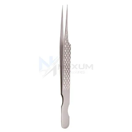 Diamond print s type eyelash tweezers nexum industries 4