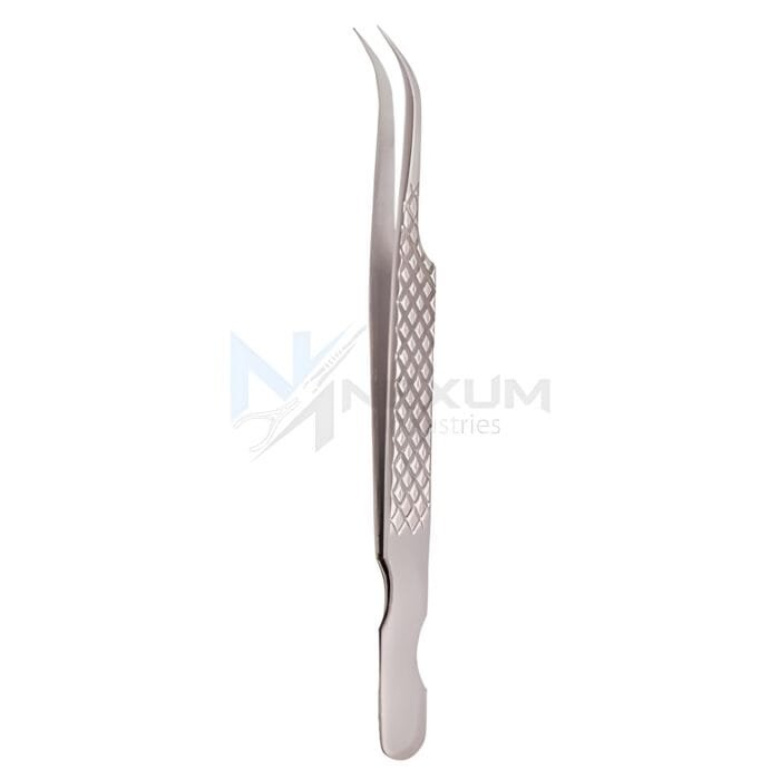 Diamond print s type eyelash tweezers nexum industries 5