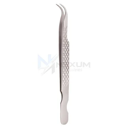 Diamond print s type eyelash tweezers nexum industries 8
