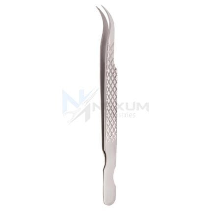 Diamond print s type eyelash tweezers nexum industries 9