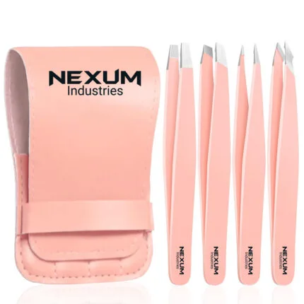 Eyebrow tweezers rose pink nexum industries 8