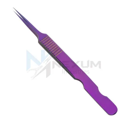 Purple plasma coated tweezers nexum industries 10
