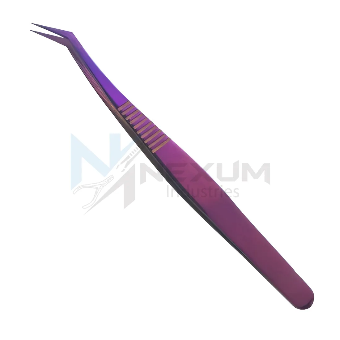 Purple plasma coated tweezers nexum industries 12