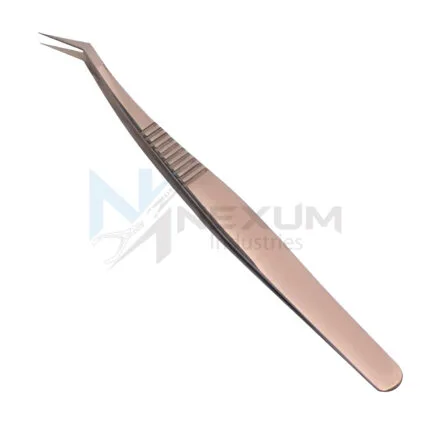 Rose gold plasma coated tweezers nexum industries 1