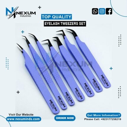 Premium Eyelash Tweezers Set