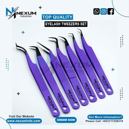 Premium Eyelash Tweezers Set